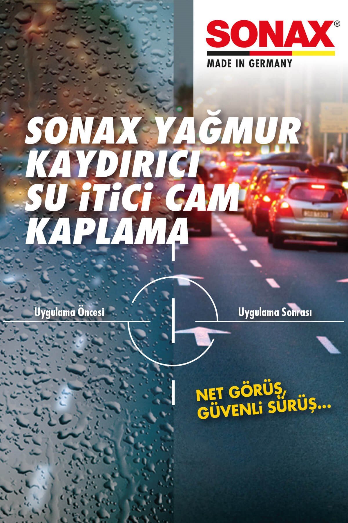 Sonax Yağmur Kaydırıcı Su İtici Cam Kaplama | Sonax 