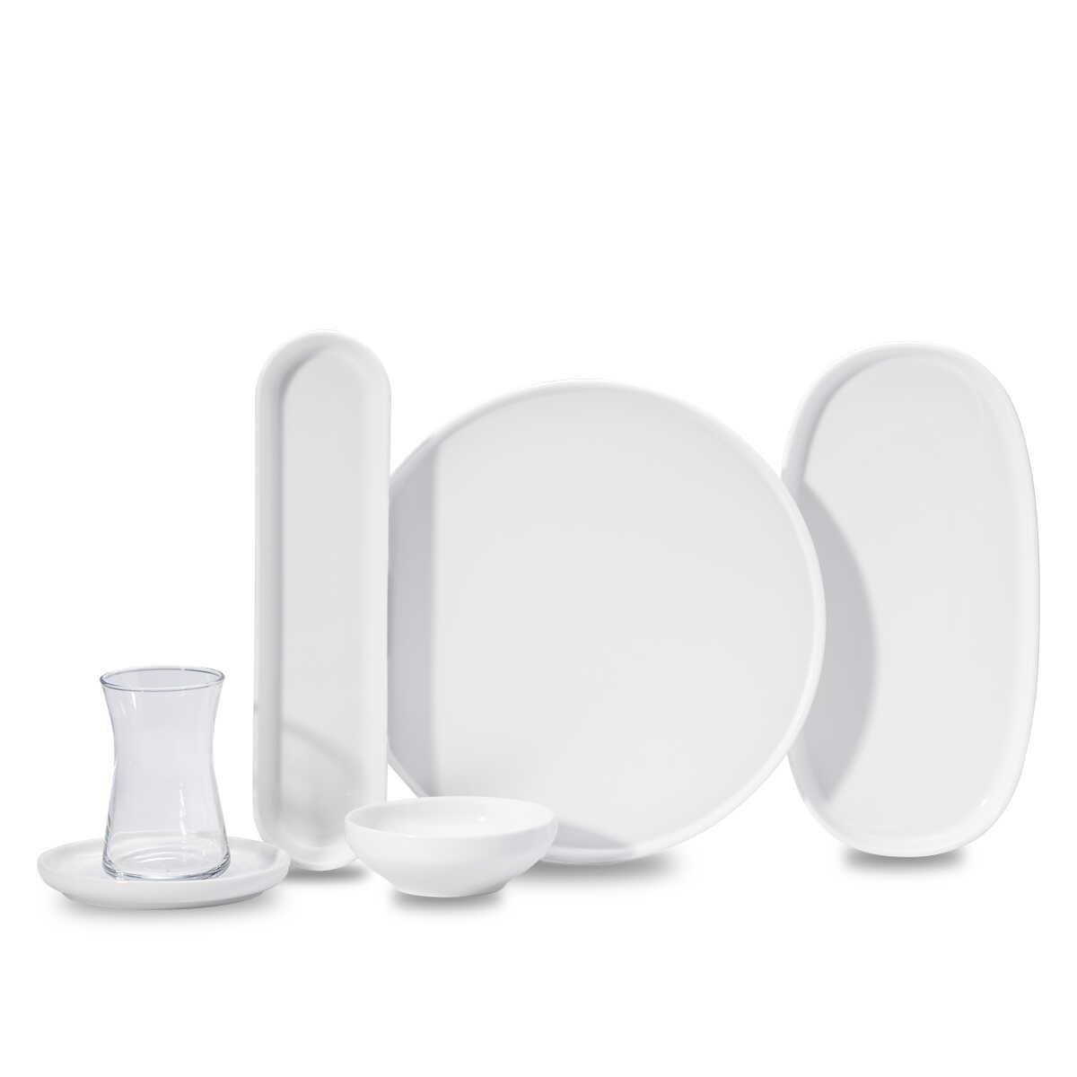 Korkmaz A8700-1 Luna Collection 25 Parça Porselen Kahvaltı Takımı 
