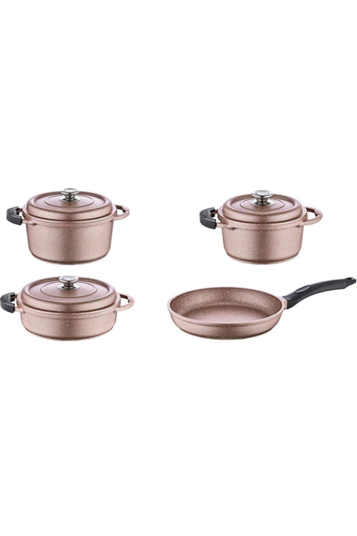 Olika Palladium Pro 7 Parça Döküm Tencere Seti PRO704 