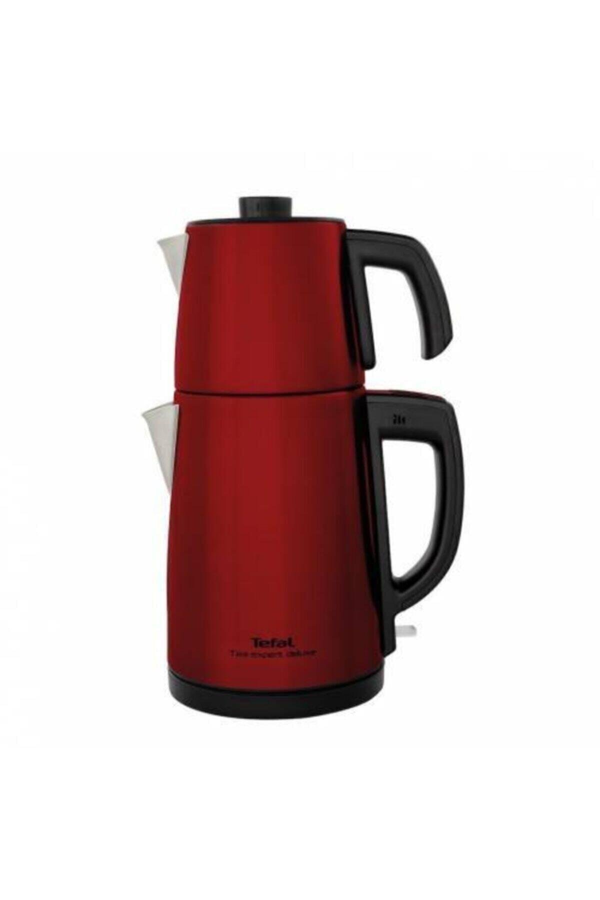 TEFAL TEA EXPERT DELUXE KIRMIZI ÇAY MAKİNESİ - ÇELİK DEMLİKLİ 