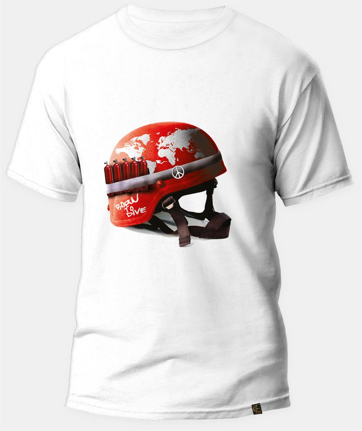 Born To Dive T-Shirt White
