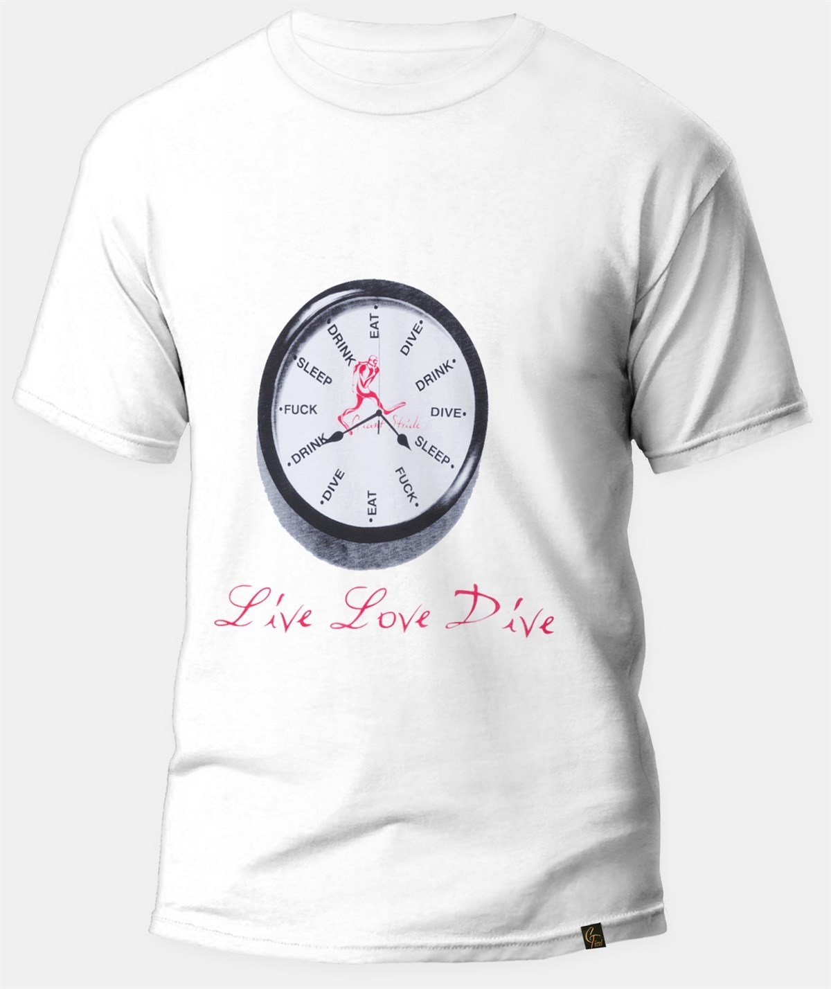 Clock T-Shirt White