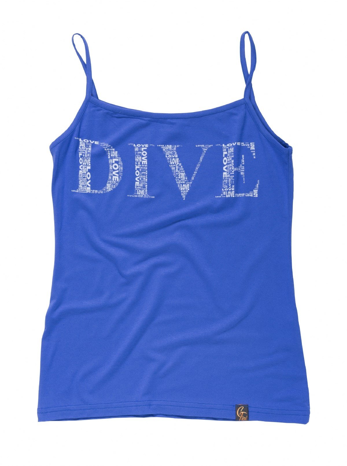 Dive Spaghetti Straps Tank Top Navy