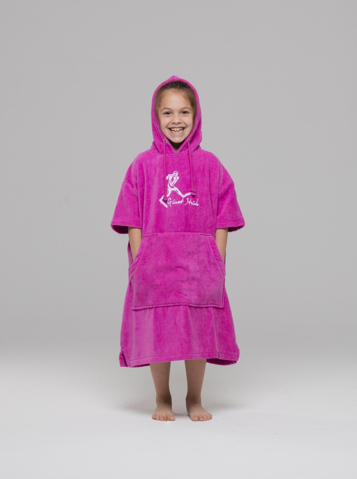 GIANT STRIDE JUNIOR PONCHO PINK