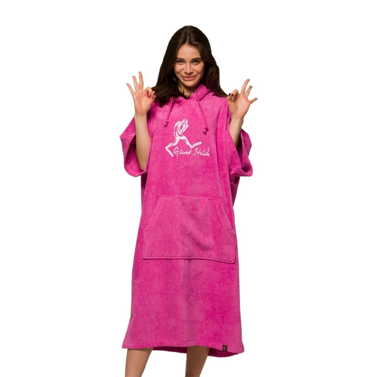 GIANT STRIDE PONCHO PINK