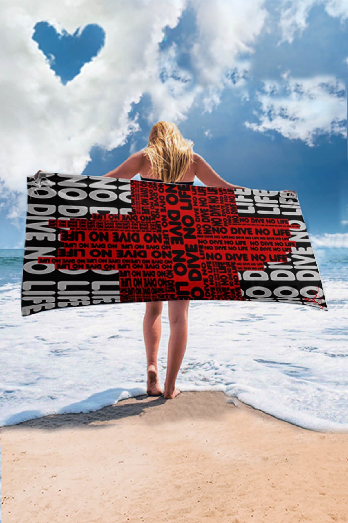 No Dive No Life Towel
