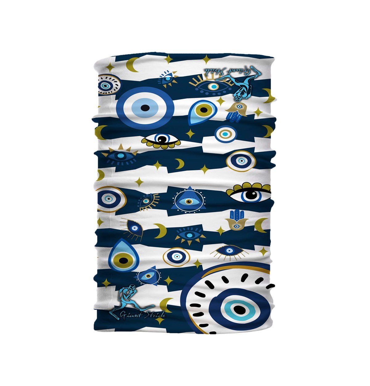 Scuba Tube Evil Eye White