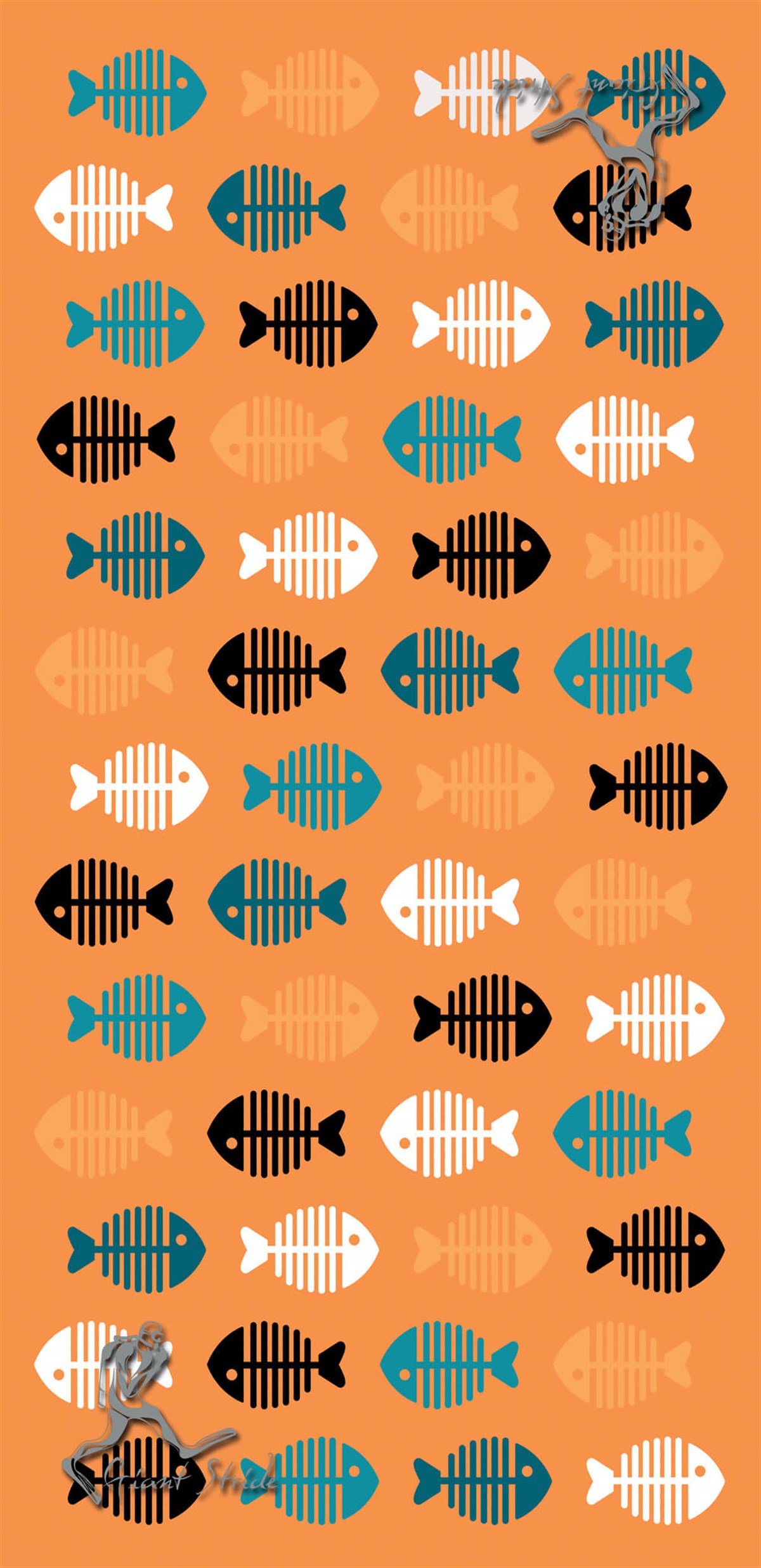 Scuba Tube Fat Fish Orange
