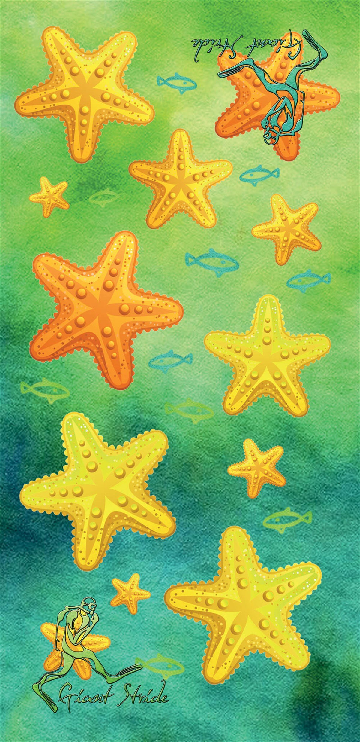 Scuba Tube Sea Star Green