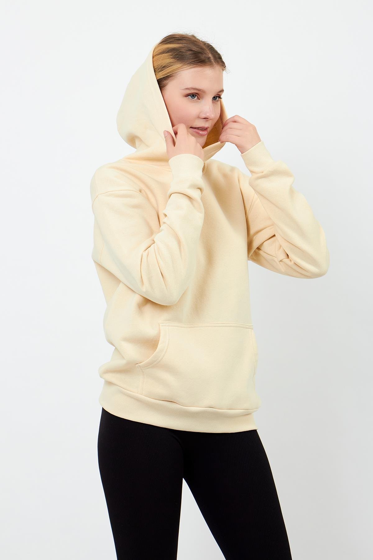 Ekru Kurusu Hoodie