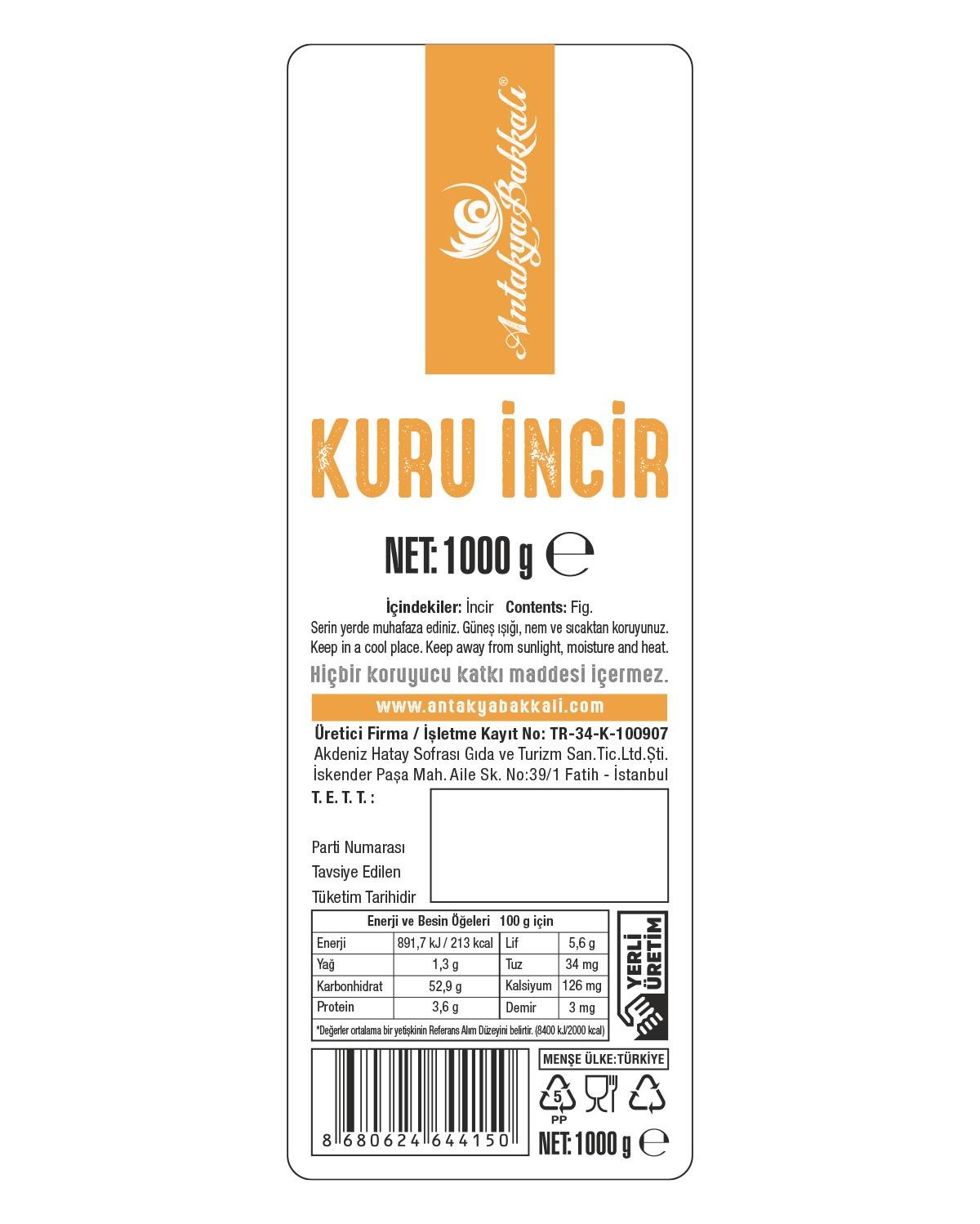 Kuru İncir 1 kg
