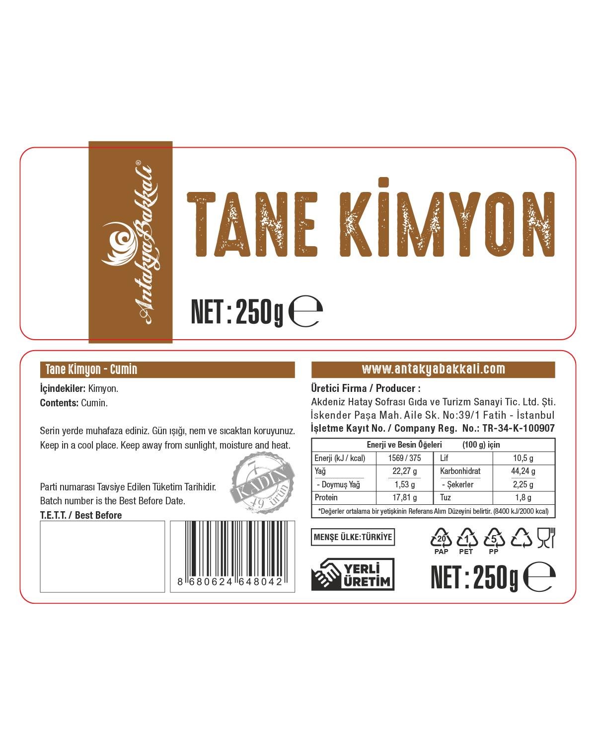 Tane Kimyon 250 g