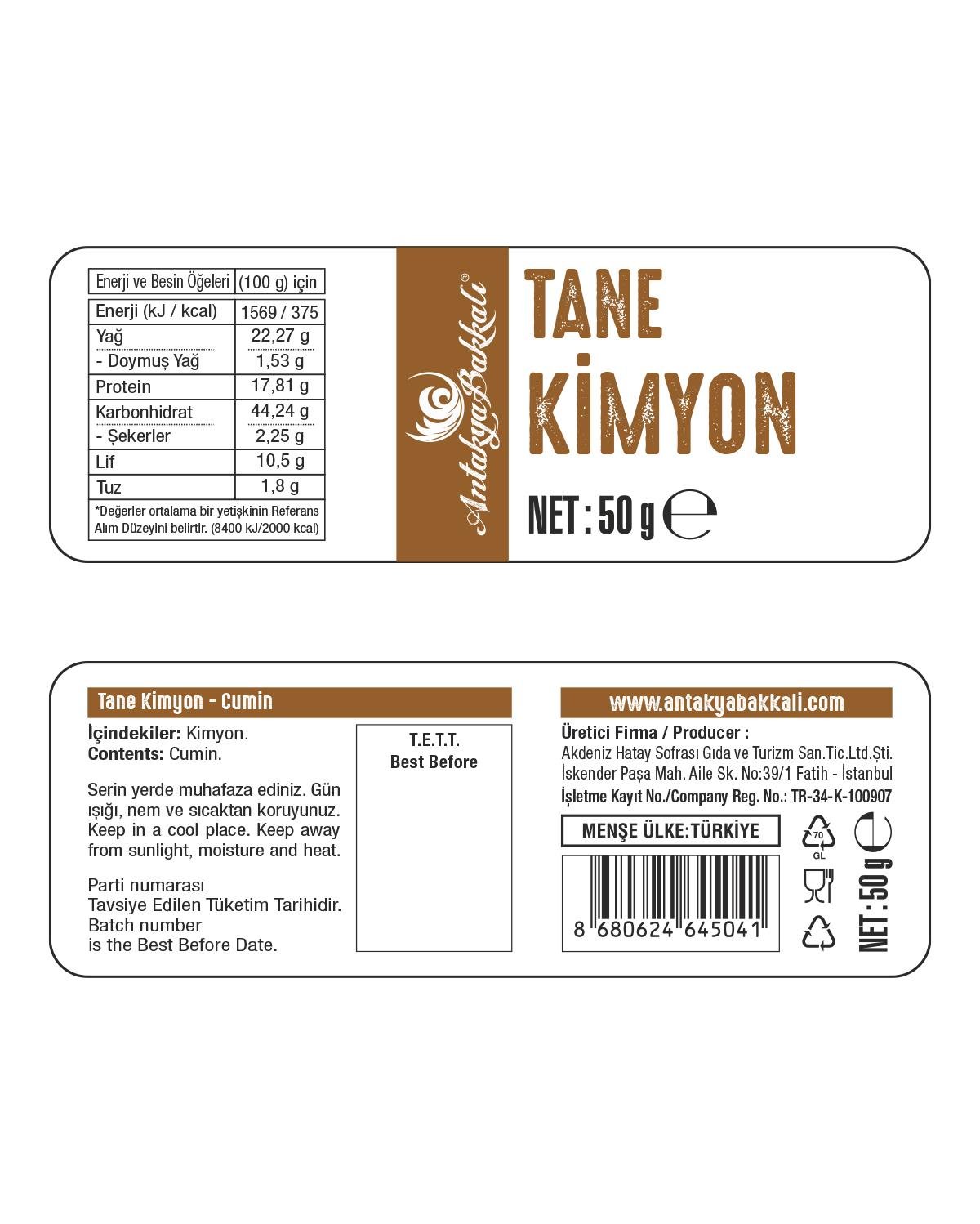 Tane Kimyon 50 g