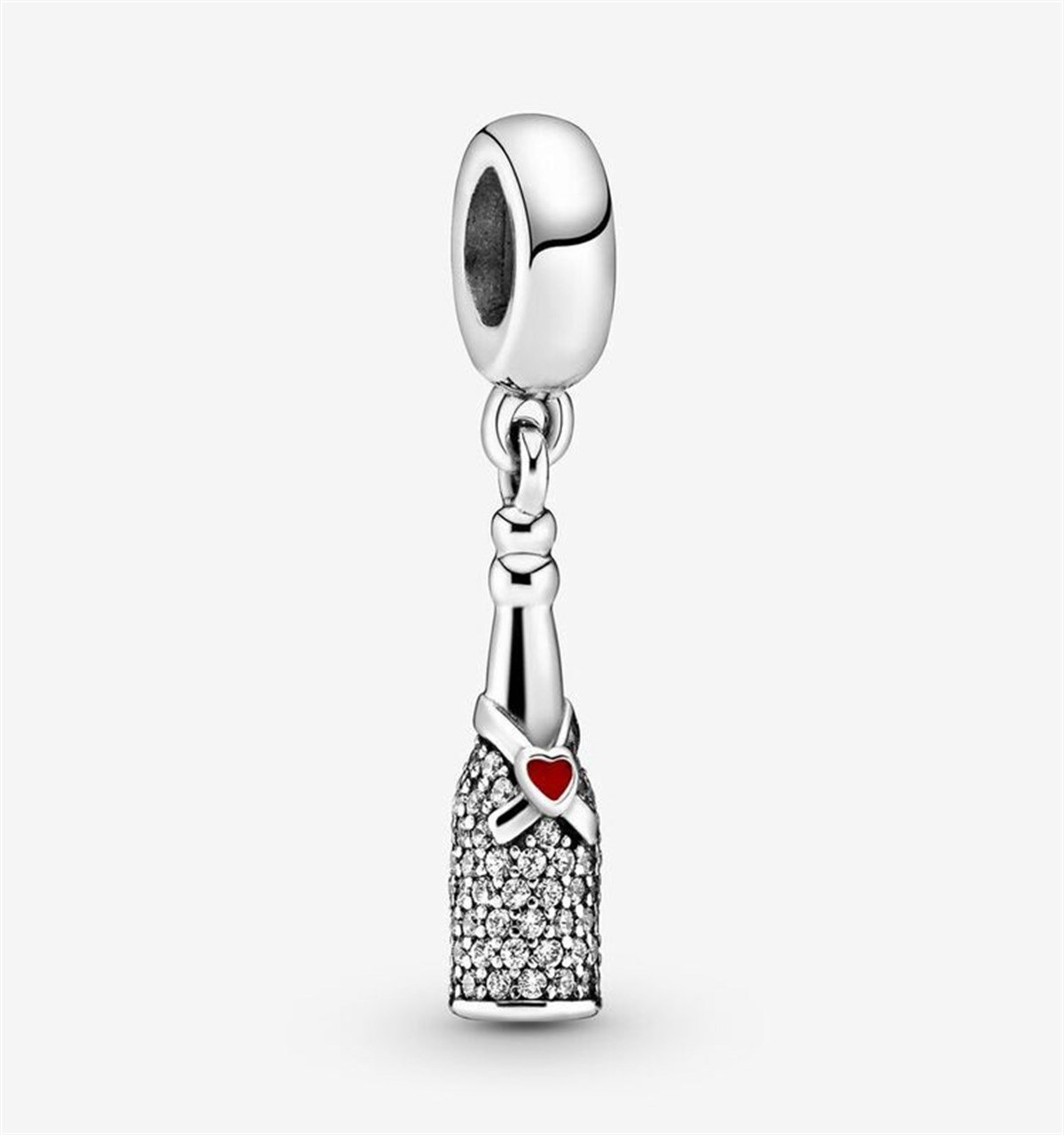 Gümüş Şampanya Şişesi Model Charm