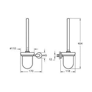 Artema Minimax Tuvalet Fırçası Krom A44790