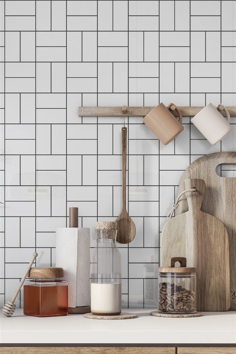 VitrA 5x10 Miniworx Mozaik Ral 9016 Beyaz Parlak Crosshatch