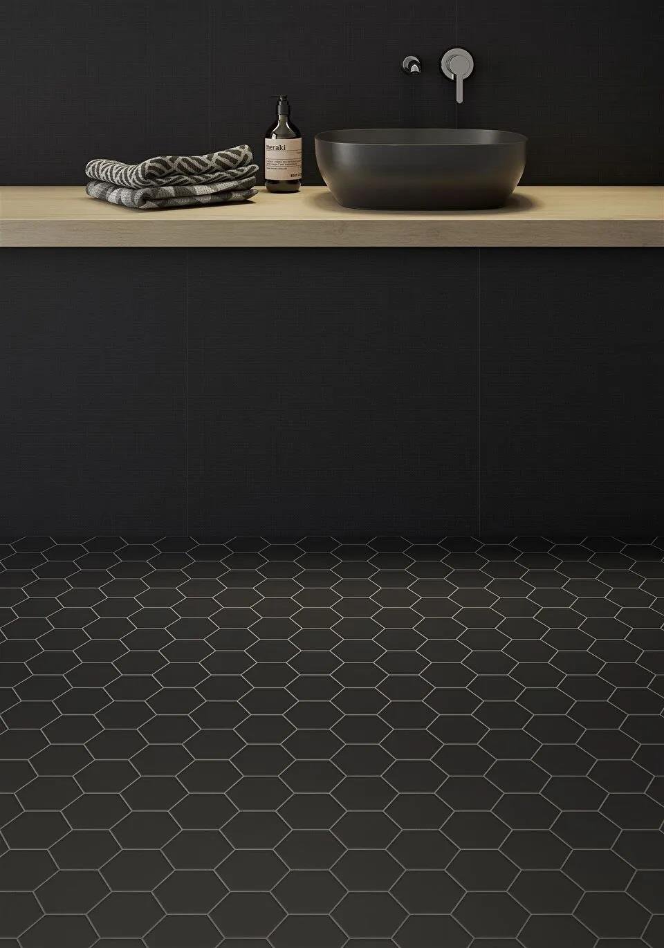 VitrA 8x9 Miniworx RAL 0001500 Siyah Hexagon Mat (NF) K53256480001VTE0