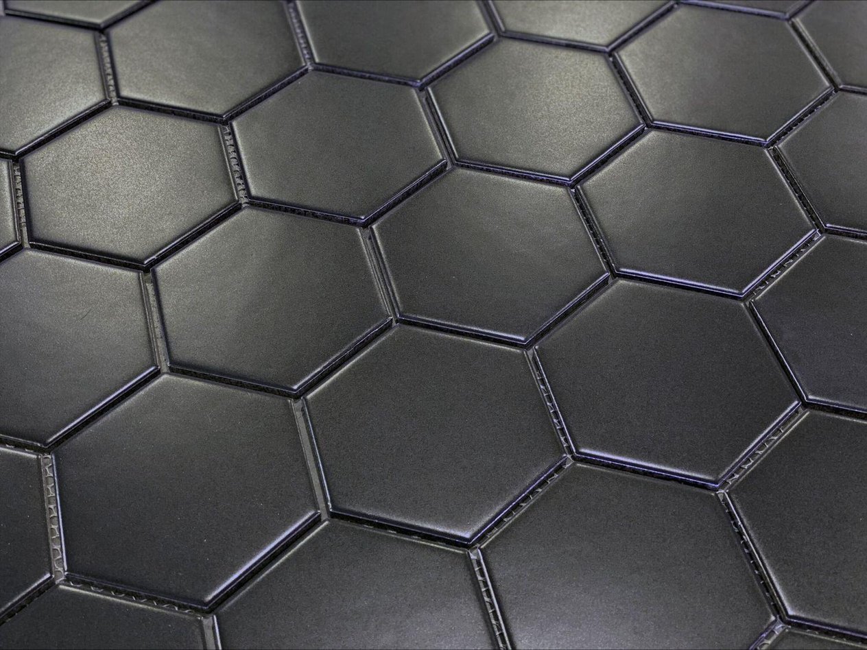 VitrA 8x9 Miniworx RAL 0001500 Siyah Hexagon Mat (NF) K53256480001VTE0