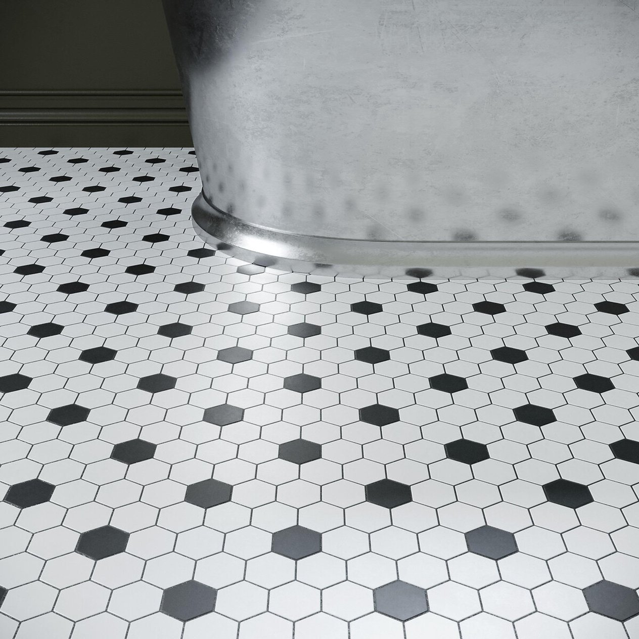 VitrA 8x9 Miniworx RAL 0001500 Siyah Hexagon Mat (NF) K53256480001VTE0