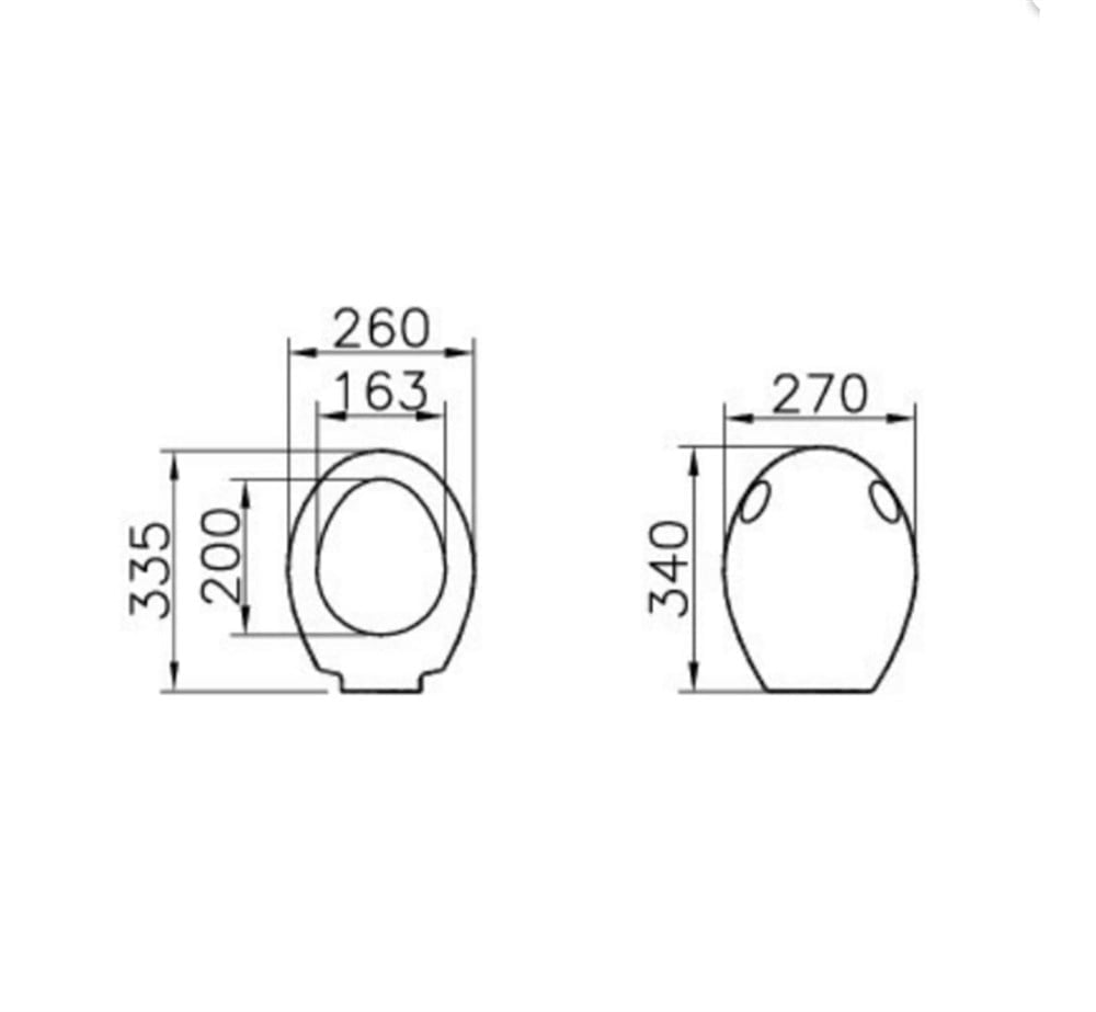 VitrA Kurbağa Klozet Kapağı, Beyaz 27-003-001