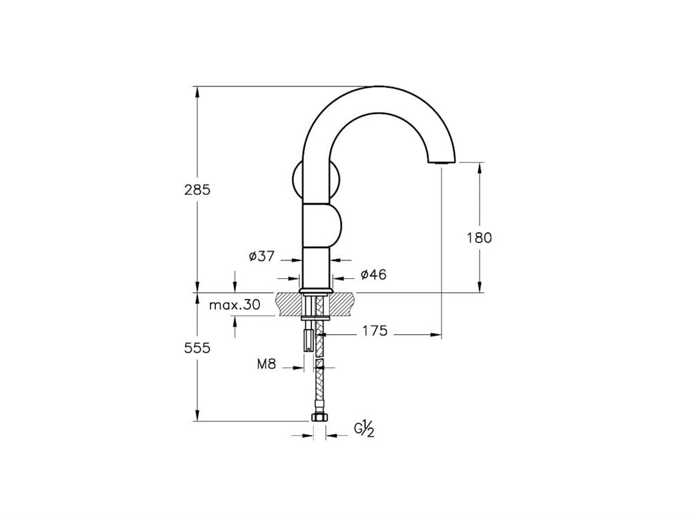VitrA Liquid Sağ El Lavabo Bataryası A42749