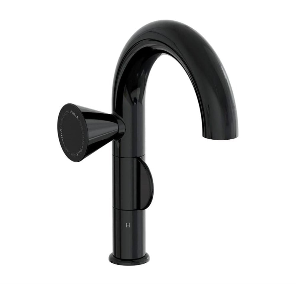 VitrA Liquid Sol El Lavabo Bataryası Parlak Siyah A4275539