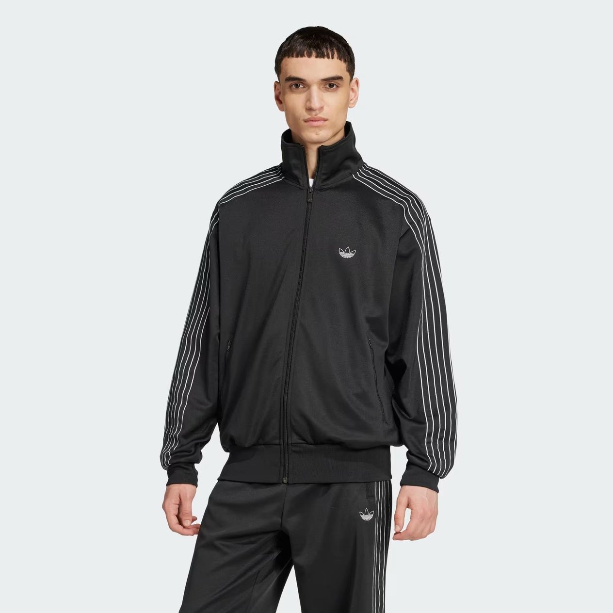 adidas Outlined Trefoil Firebird TT Erkek Sweatshirt