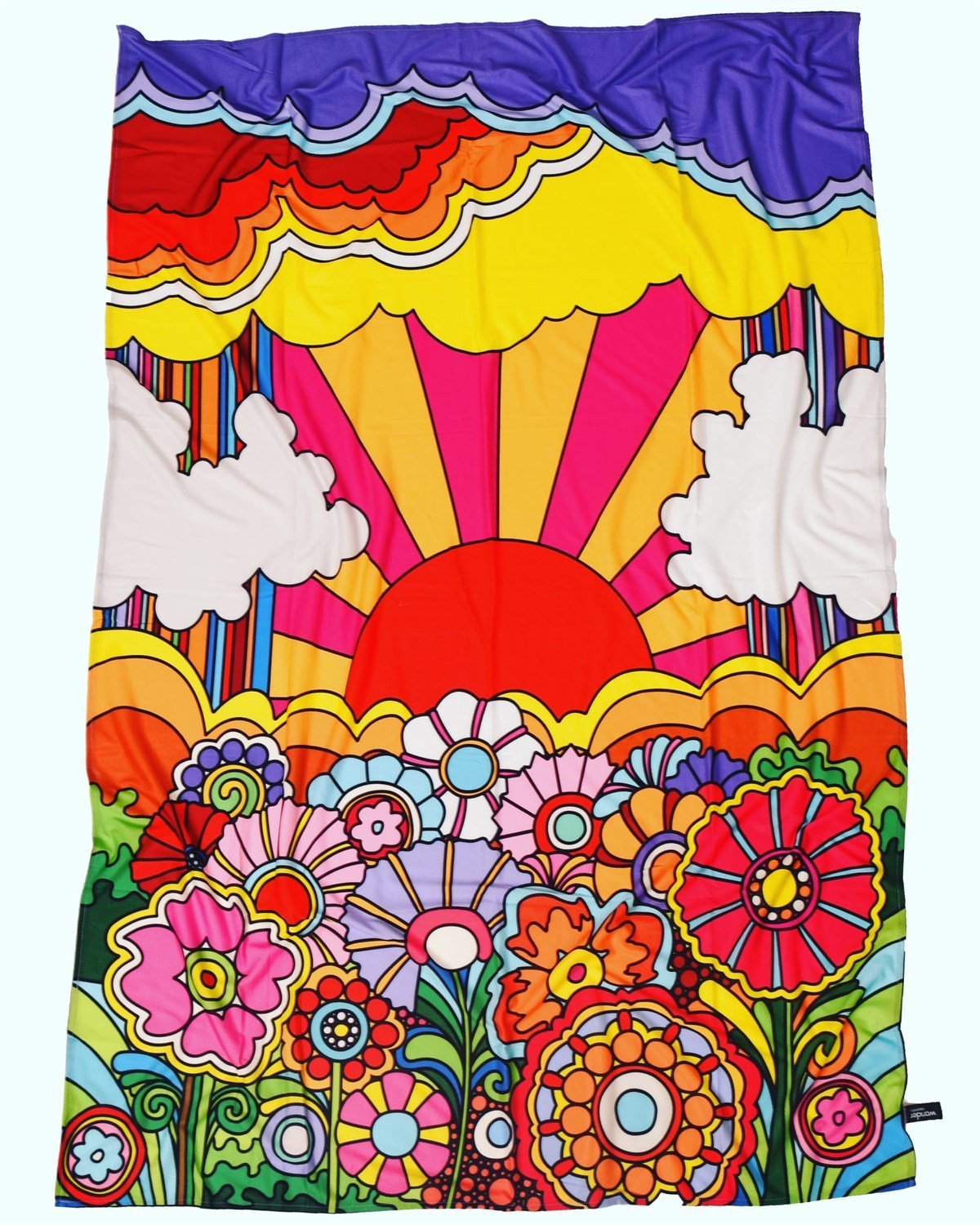60'lar Saykodelik Hippie Duvar Örtüsü