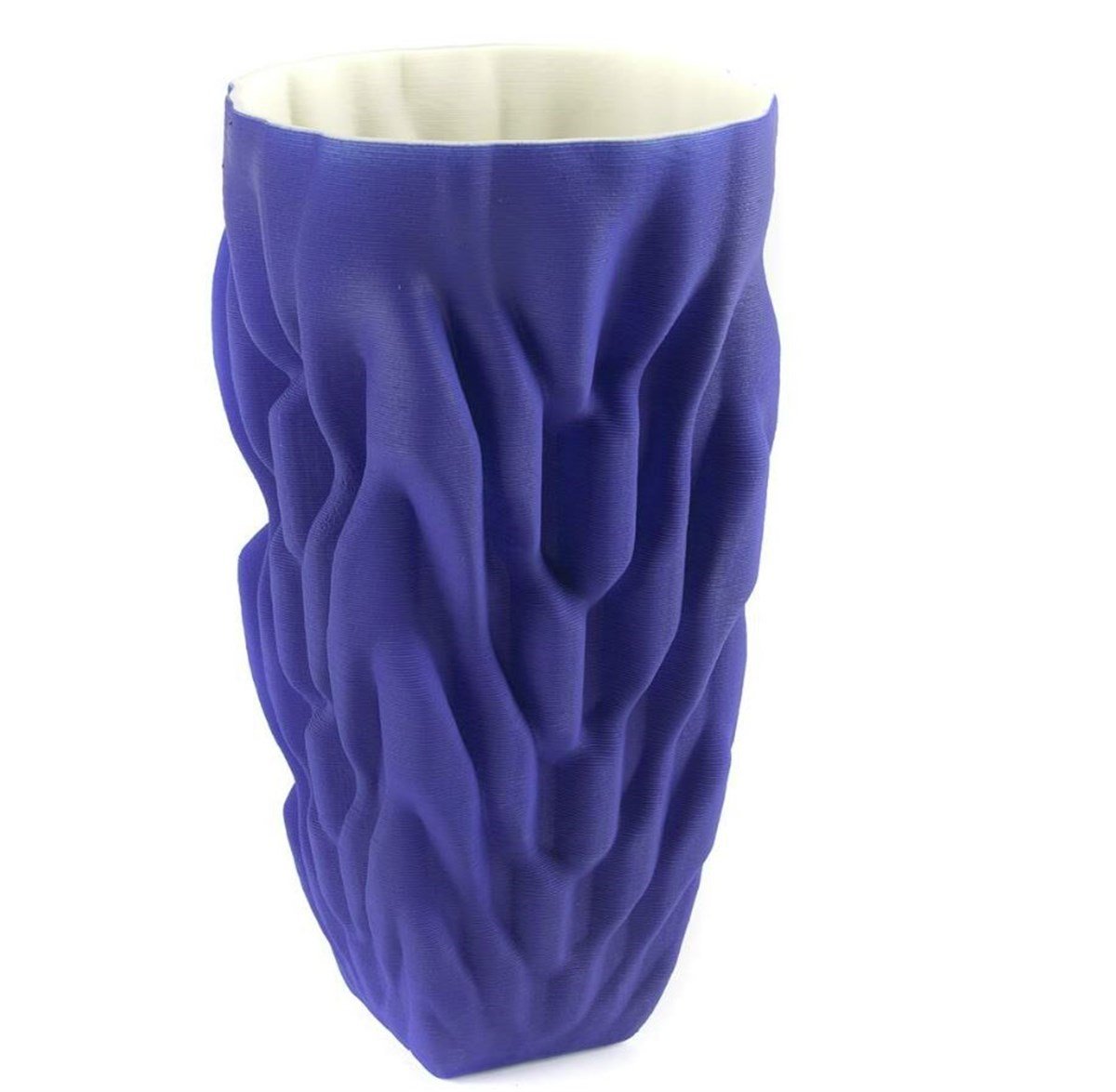Mavi Porselen Vazo 34Cm Dekoratif Vazo