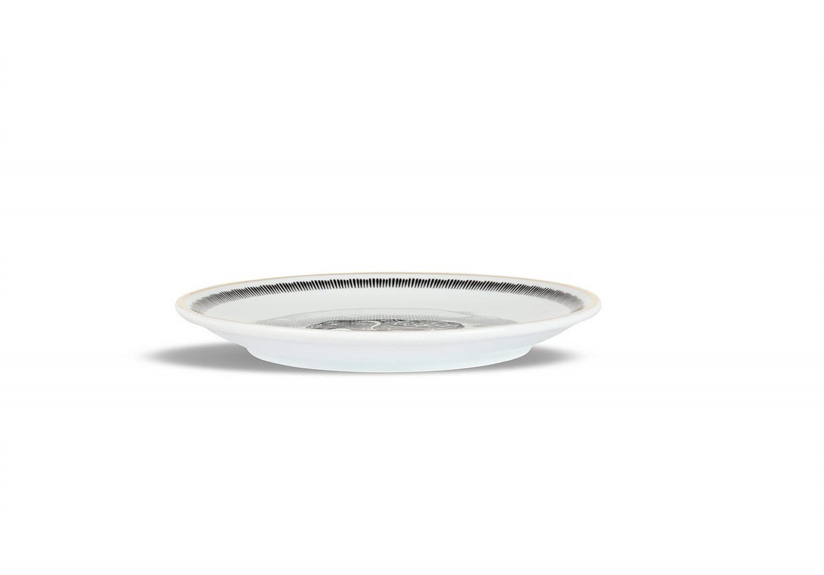 Porselen Ekmek Tabağı Fil Desenli 17 Cm Dekoratif Ev Aksesuarları