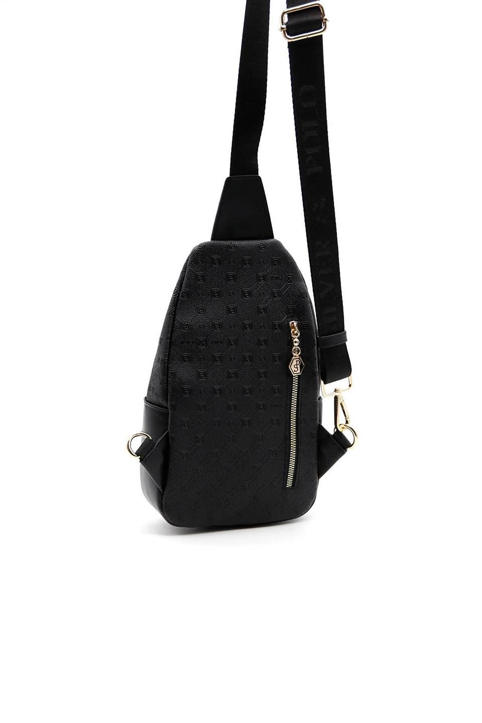 Kadın Bel Çantası Siyah - Siyah SP959 Silver & Polo