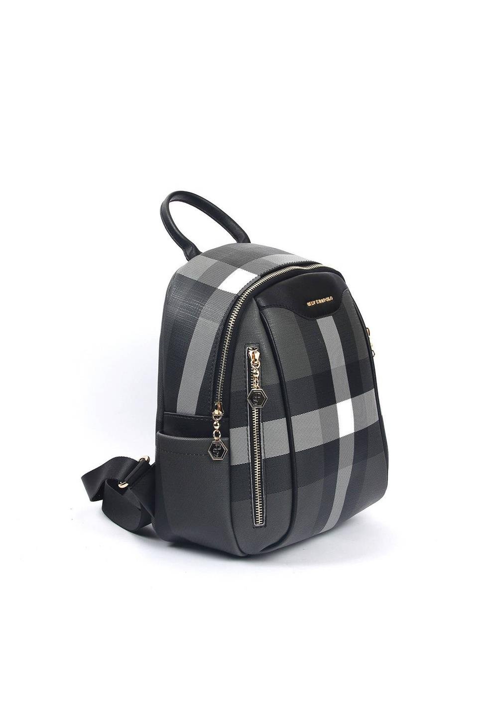 Kadın Sırt Çantası Siyah - Siyah SP906 Silver & Polo