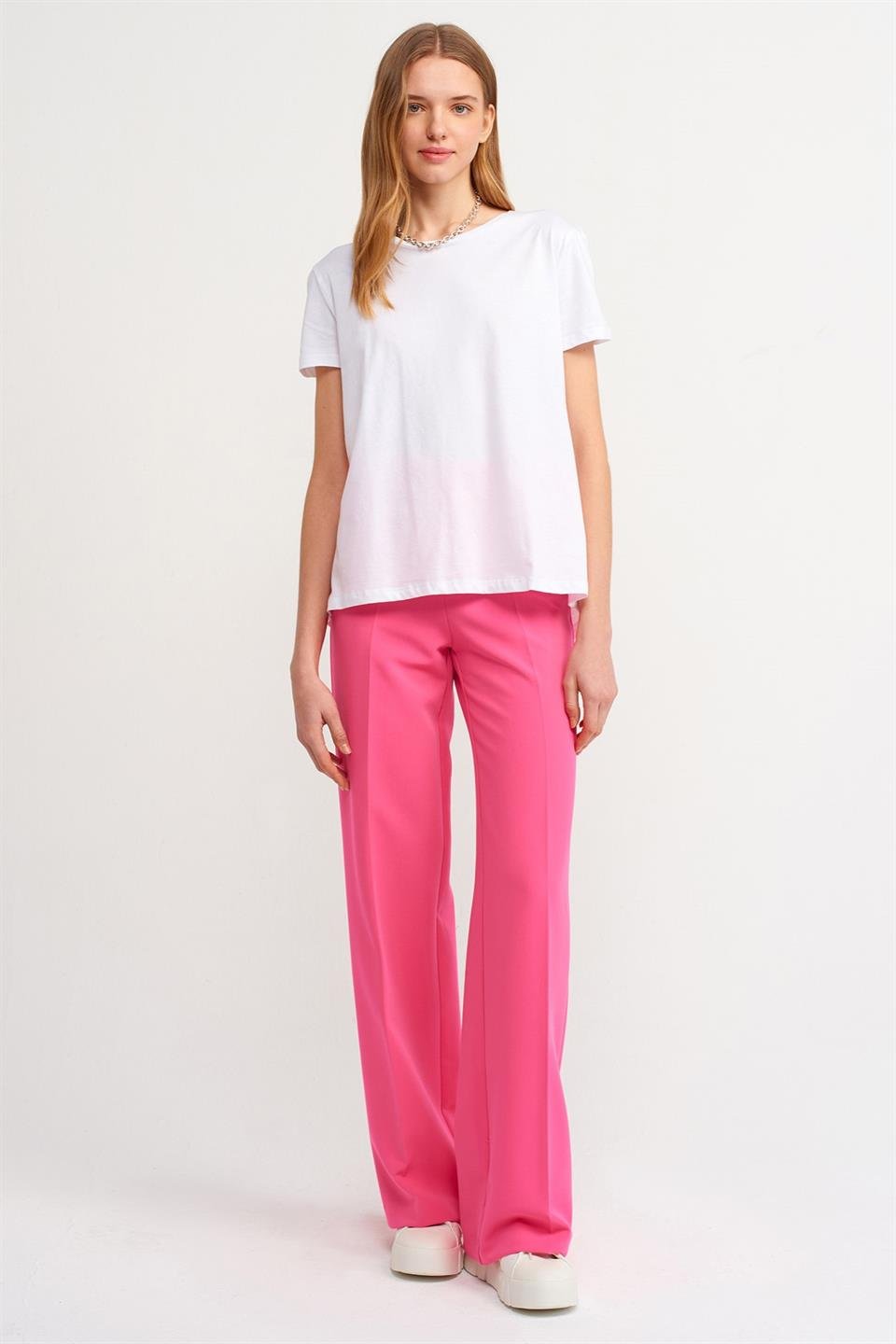 Bisiklet Yaka Basic T-shirt DL3471