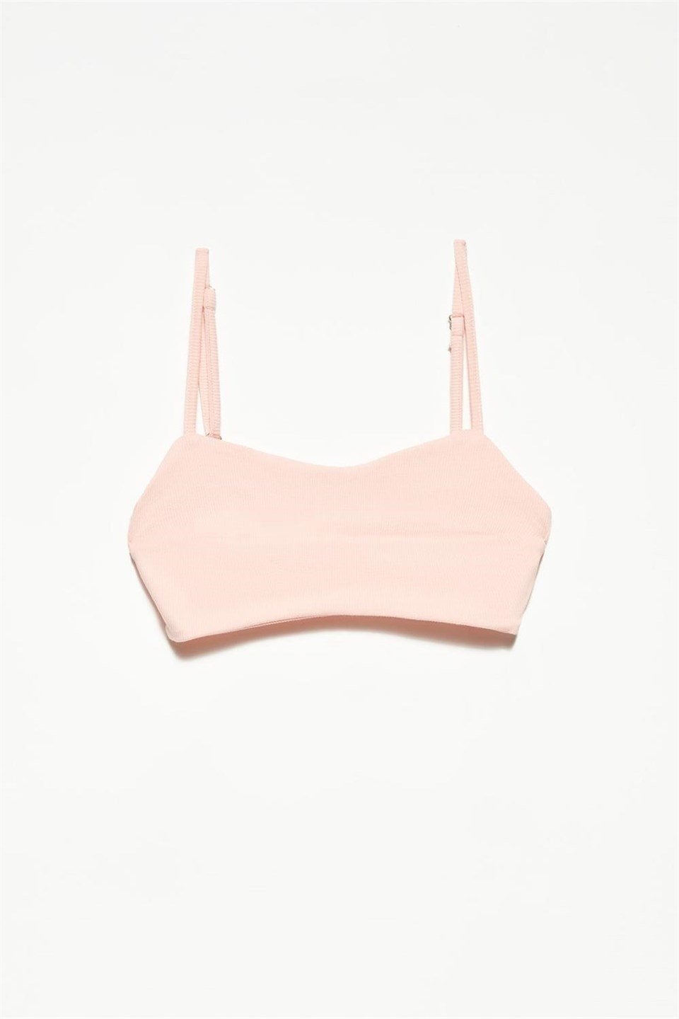 Fitilli Dokuma Askılı Crop P3744