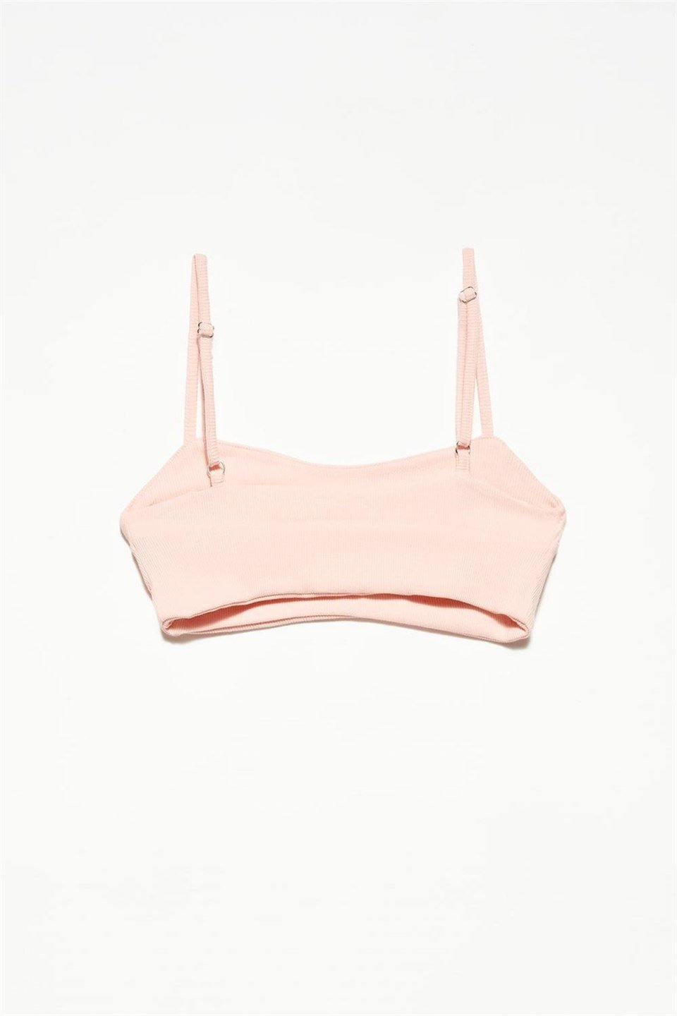 Fitilli Dokuma Askılı Crop P3744