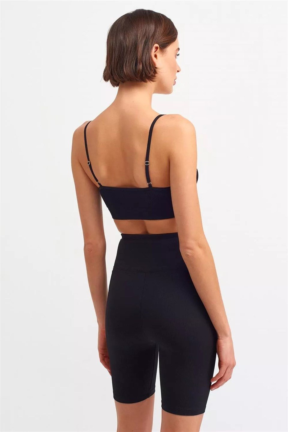 Fitilli Dokuma Cuplu Crop Bra DL3568