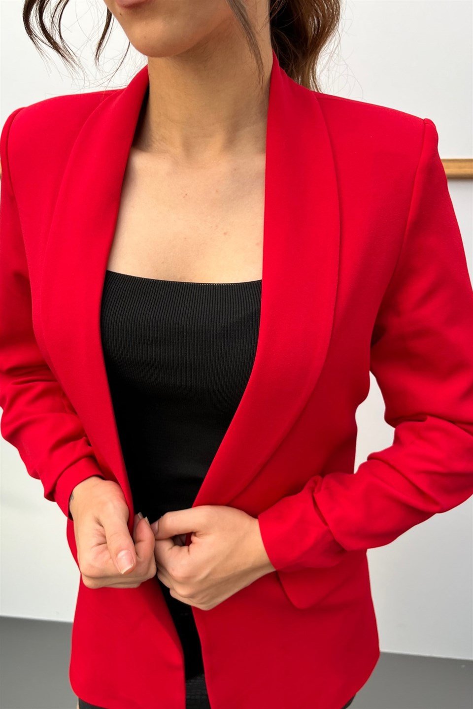 Kolu Büzgülü Blazer Ceket HYL3101