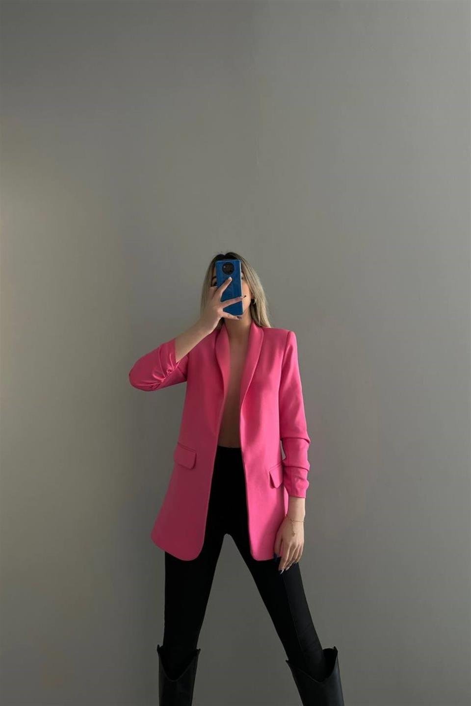 Kolu Büzgülü Blazer Ceket HYL3101