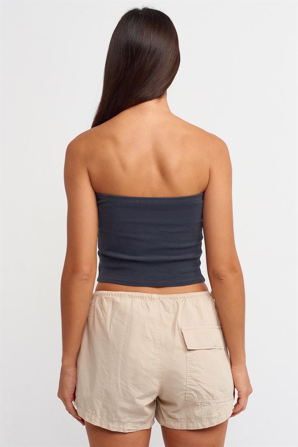 Yıkamalı Crop Top DL20674