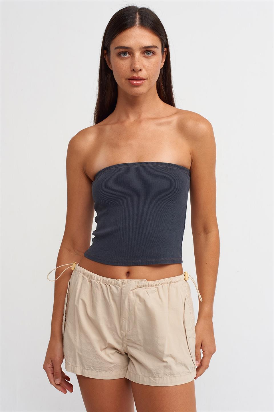 Yıkamalı Crop Top DL20674