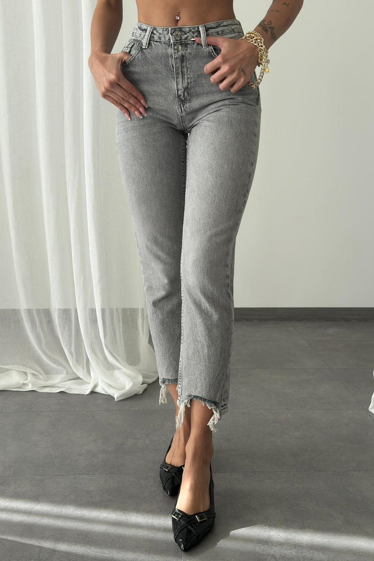 Yüksek Bel Mom Jean LC7609