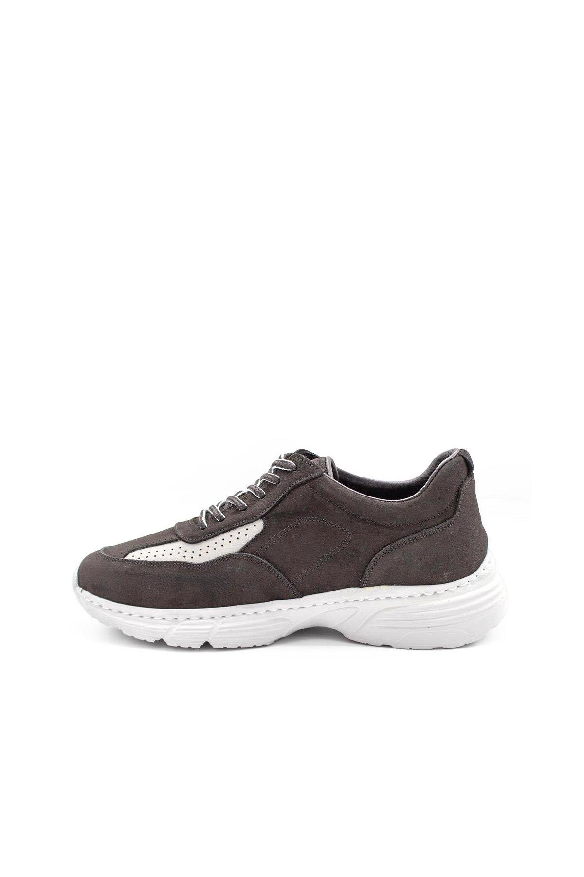 Erkek Sneaker Hakiki Deri Ayakkabı 082Y24E40737