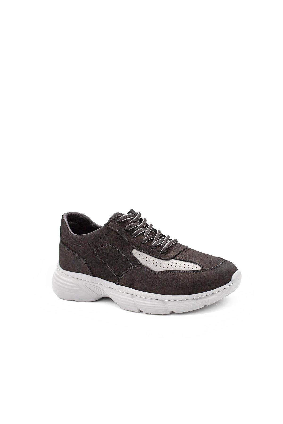 Erkek Sneaker Hakiki Deri Ayakkabı 082Y24E40737