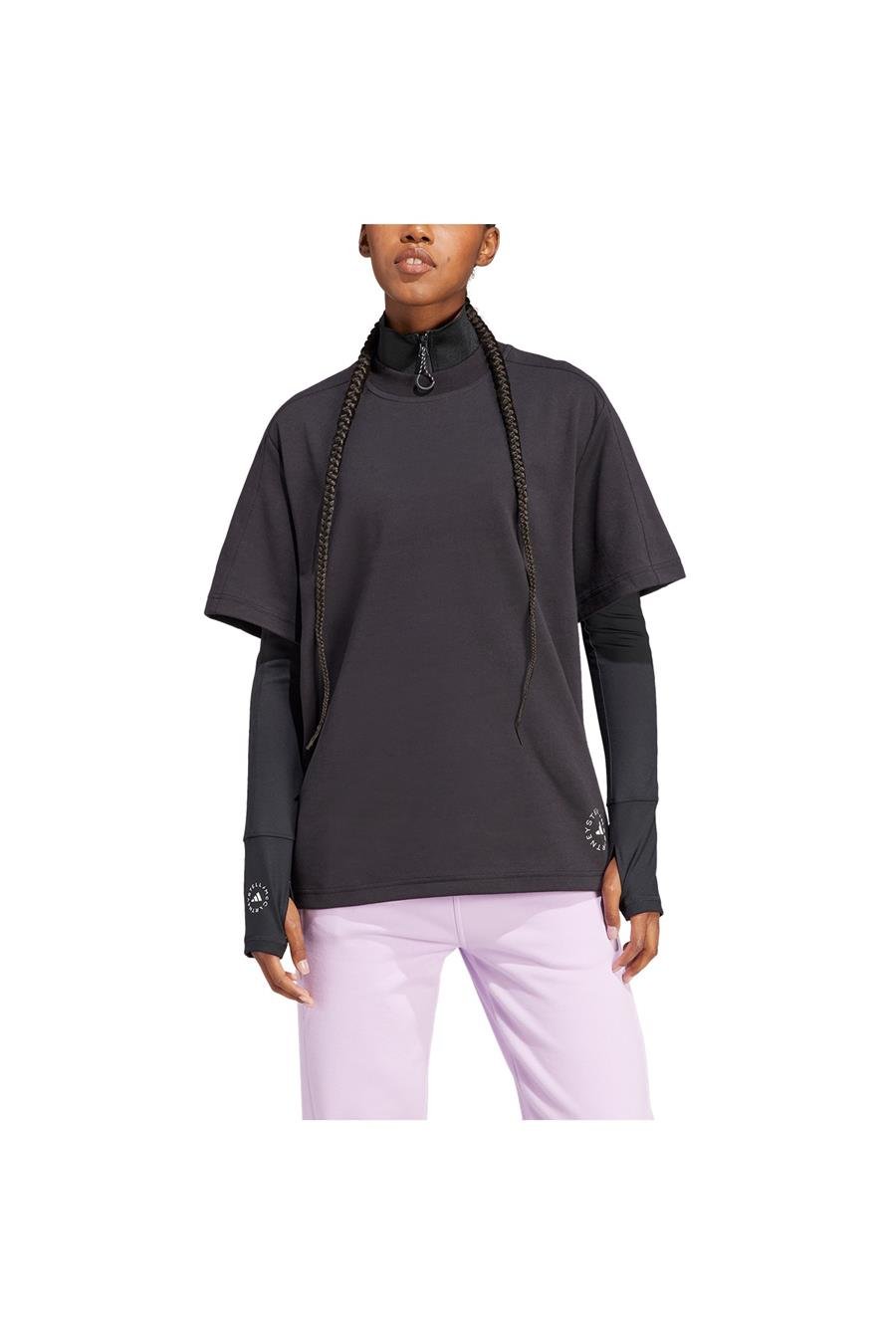 adidas by Stella McCartney Logo Tişört - Siyah IB6854