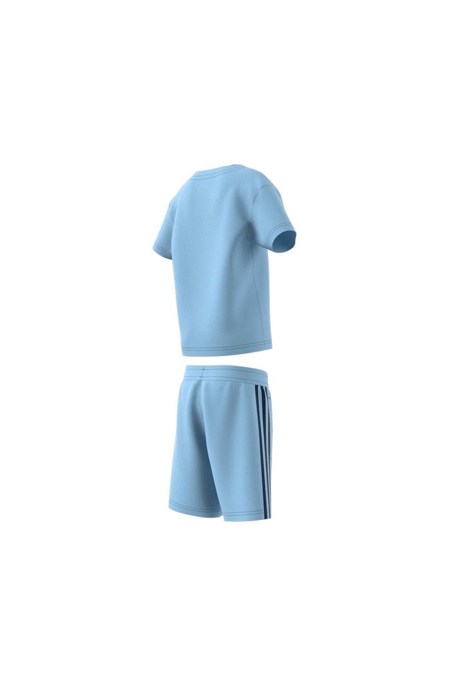 adidas Çocuk  Mavi  Eşofman SHORT TEE SET JC9160