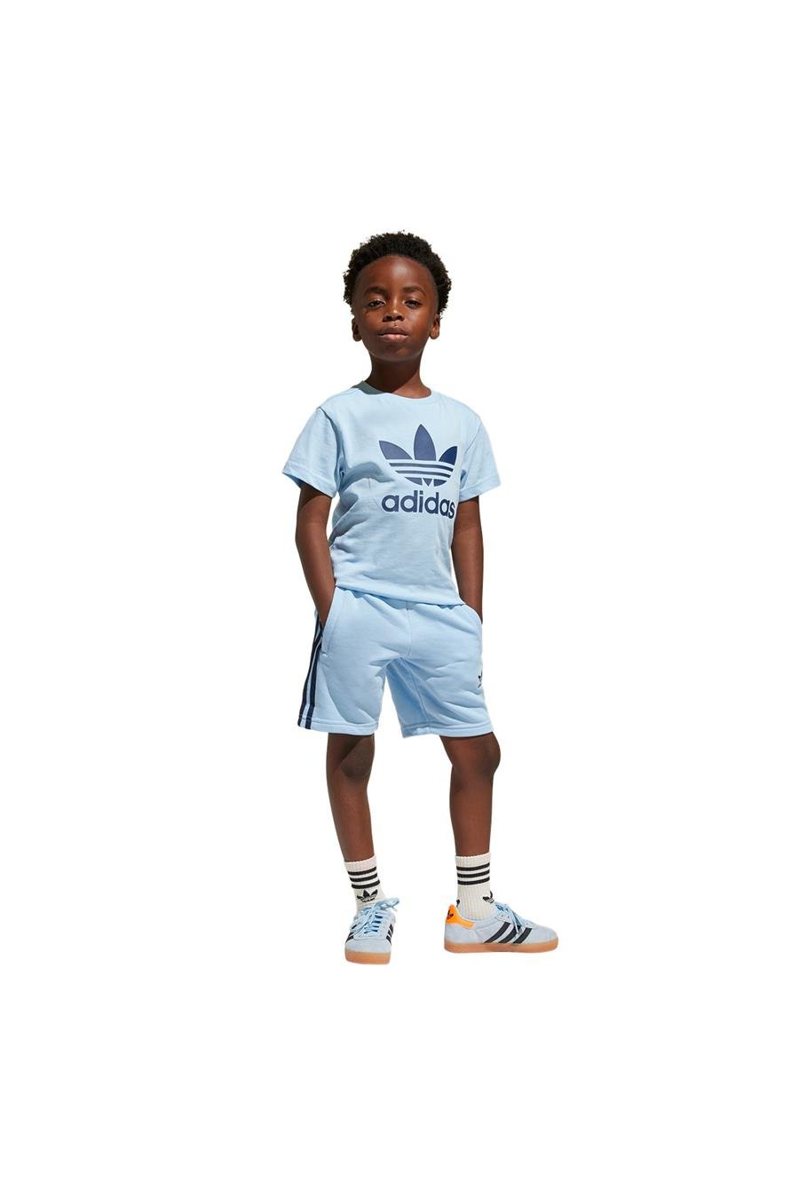 adidas Çocuk  Mavi  Eşofman SHORT TEE SET JC9160
