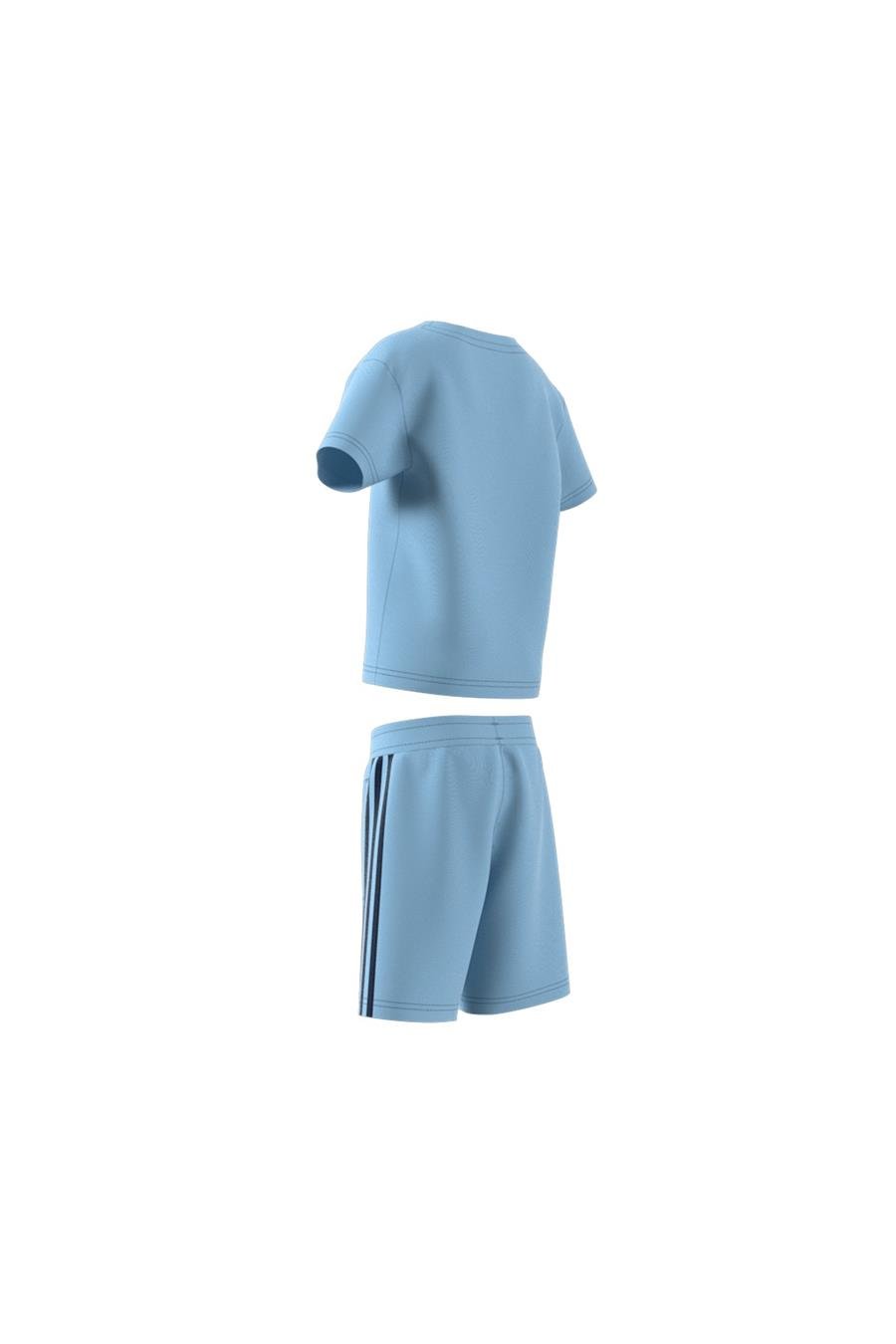 adidas Çocuk  Mavi  Eşofman SHORT TEE SET JC9160
