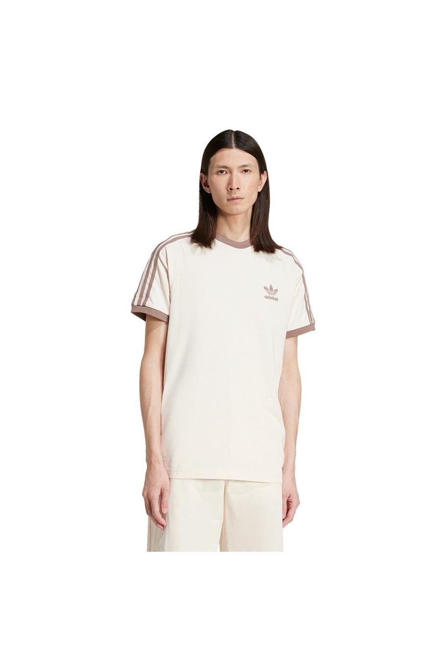adidas Erkek  Beyaz  T-shirt 3-STRIPES TEE JN7020