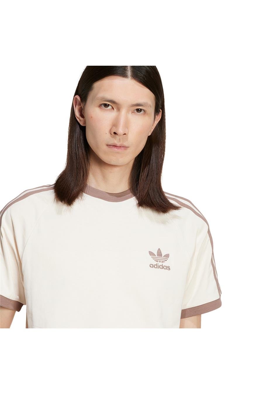 adidas Erkek  Beyaz  T-shirt 3-STRIPES TEE JN7020