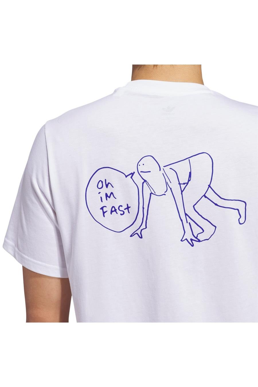 adidas Erkek  Beyaz  T-shirt SHMOO G TEE 2 JC7655